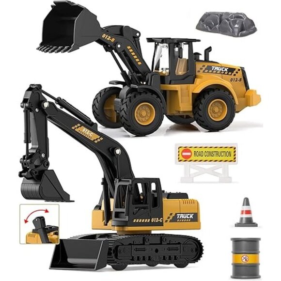 Geylie Toys Other - Construction Toys Excavator set Geyiie Toys Tractors for Boys Girls NEW